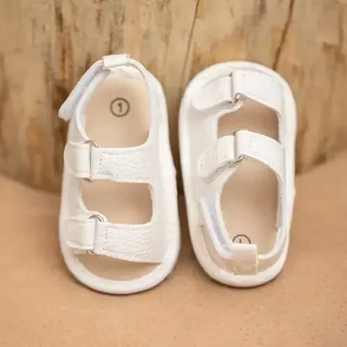HsdsBebe Infant Baby Boys Girls Summer Beach Sandals Breathable Athletic Anti-slip Soft Sole Newborn First Walker Crib Shoes - 5