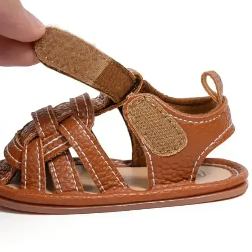 HsdsBebe Infant Baby Boys Girls Summer Beach Sandals Breathable Athletic Anti-slip Soft Sole Newborn First Walker Crib Shoes - 6