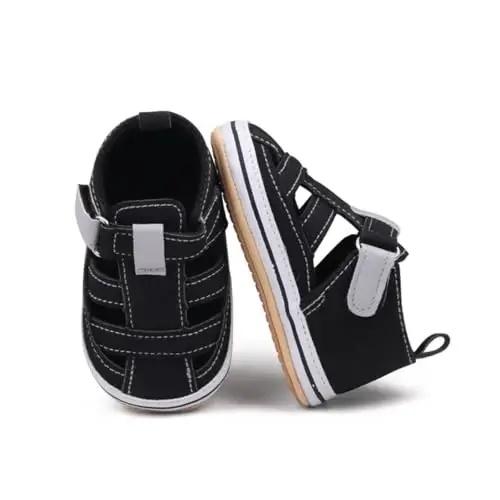 HsdsBebe Infant Baby Boys Girls Summer Beach Sandals Breathable Athletic Anti-slip Soft Sole Newborn First Walker Crib Shoes - HSDSBEBE