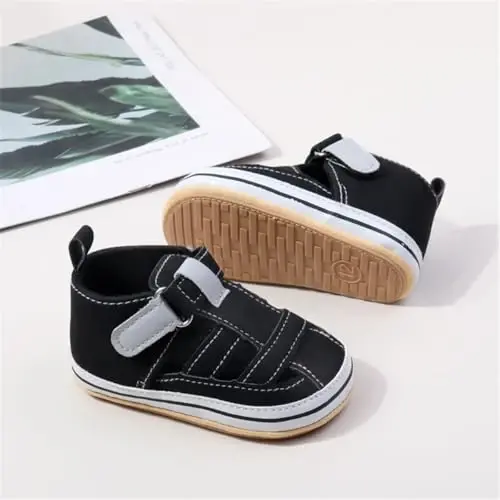 HsdsBebe Infant Baby Boys Girls Summer Beach Sandals Breathable Athletic Anti-slip Soft Sole Newborn First Walker Crib Shoes - 4