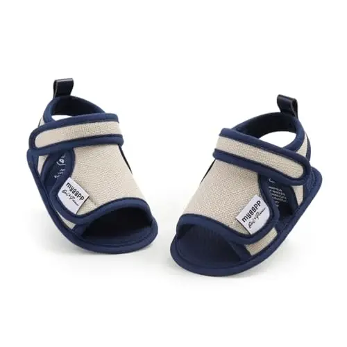 HsdsBebe Infant Baby Boys Girls Summer Beach Sandals Breathable Athletic Anti-slip Soft Sole Newborn First Walker Crib Shoes 