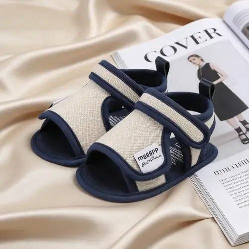 HsdsBebe Infant Baby Boys Girls Summer Beach Sandals Breathable Athletic Anti-slip Soft Sole Newborn First Walker Crib Shoes - 5