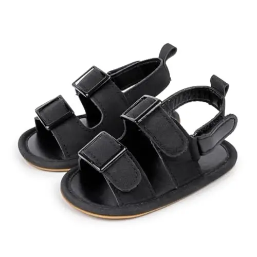 HsdsBebe Infant Baby Boys Girls Summer Beach Sandals Breathable Athletic Anti-slip Soft Sole Newborn First Walker Crib Shoes - 4