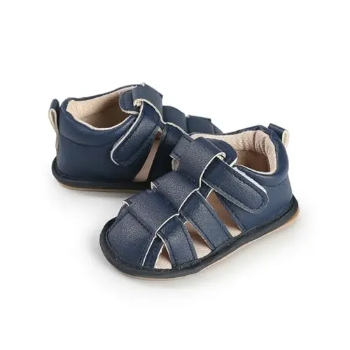 HsdsBebe Infant Baby Boys Girls Summer Beach Sandals Breathable Athletic Anti-slip Soft Sole Newborn First Walker Crib Shoes - 4