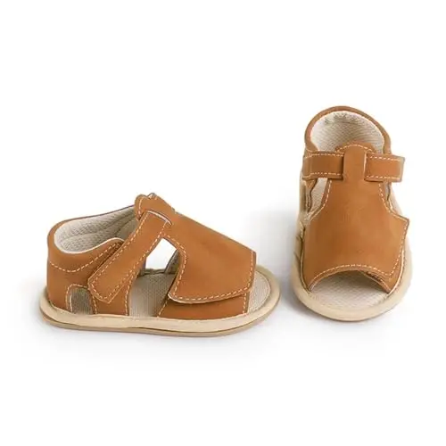 HsdsBebe Infant Baby Boys Girls Summer Beach Sandals Breathable Athletic Anti-slip Soft Sole Newborn First Walker Crib Shoes 