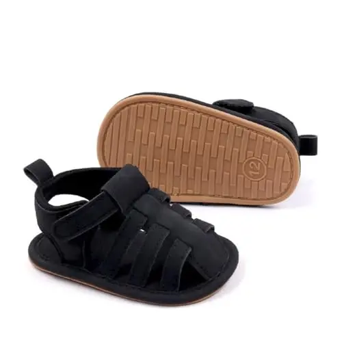 HsdsBebe Infant Baby Boys Girls Summer Beach Sandals Breathable Athletic Anti-slip Soft Sole Newborn First Walker Crib Shoes - HSDSBEBE