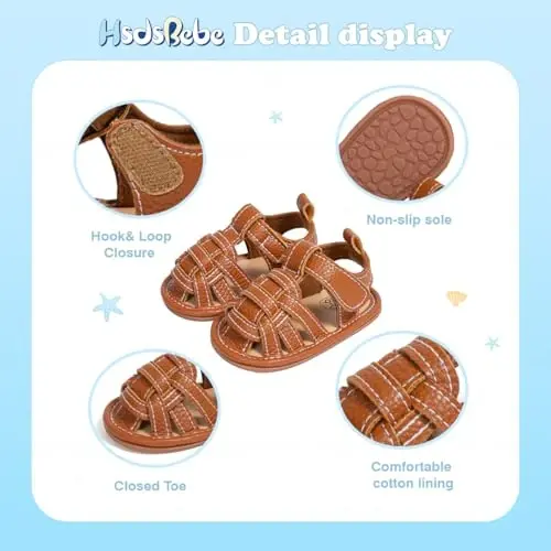 HsdsBebe Infant Baby Boys Girls Summer Beach Sandals дышащий спортивный противоскользящий мягкая подошва для новорожденных First Walker Crib Shoes - HSDSBEBE