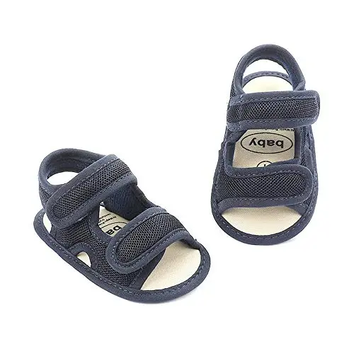 HsdsBebe Infant Baby Boys Girls Summer Beach Sandals Nafas oladigan Atletik Sirpanishga qarshi Yumshoq Taglik Yangi tug'ilgan Birinchi Yuruvchi To'shak Poyabzallari - 4