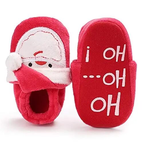 HsdsBebe Unisex Newborn Baby Cotton Booties Non-Slip Sole for Toddler Boys Girls Infant Winter Warm Fleece Cozy Socks Shoes - HSDSBEBE