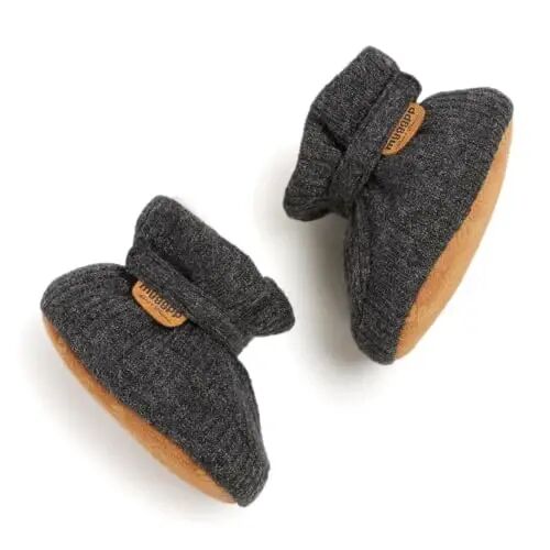 HsdsBebe Unisex Newborn Baby Cotton Booties Non-Slip Sole for Toddler Boys Girls Infant Winter Warm Fleece Cozy Socks Shoes - HSDSBEBE