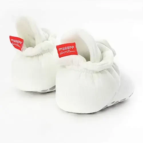 HsdsBebe Unisex Newborn Baby Cotton Booties Non-Slip Sole for Toddler Boys Girls Infant Winter Warm Fleece Cozy Socks Shoes - 5