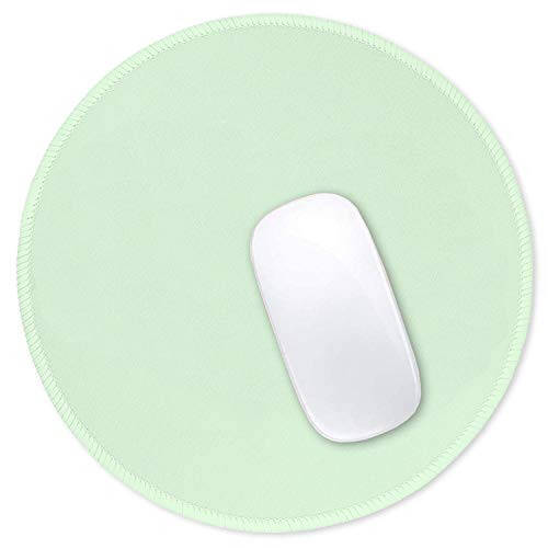 Hsurbtra Mouse Pad, Premium-Textured Small Round Mousepad 8.7 x 8.7 Inch Lake Green, Stitched Edge Anti-Slip Waterproof Rubber Pretty Cute Computer Mat for Office Home Gaming Laptop Men Women Kids - 1