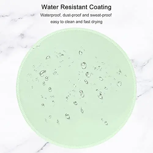 Hsurbtra Mouse Pad, Premium-Textured Small Round Mousepad 8.7 x 8.7 Inch Lake Green, Stitched Edge Anti-Slip Waterproof Rubber Pretty Cute Computer Mat for Office Home Gaming Laptop Men Women Kids - 1
