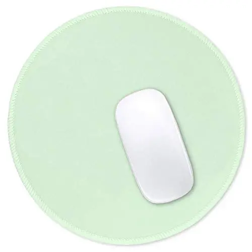 Hsurbtra Mouse Pad, Premium-Textured Small Round Mousepad 8.7 x 8.7 Inch Lake Green, Stitched Edge Anti-Slip Waterproof Rubber Pretty Cute Computer Mat for Office Home Gaming Laptop Men Women Kids - 2