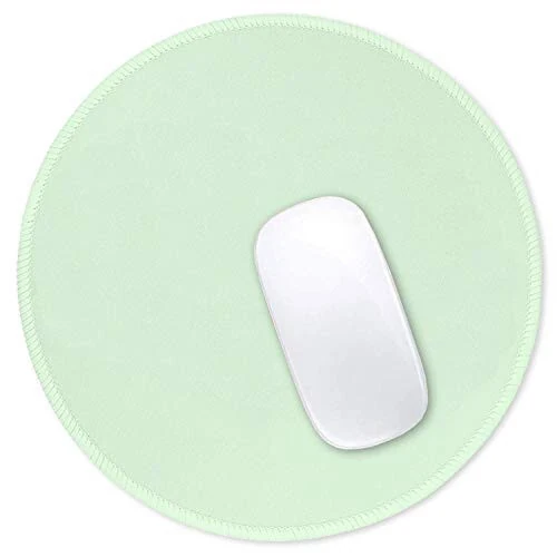 Hsurbtra Mouse Pad, Premium-Textured Small Round Mousepad 8.7 x 8.7 Inch Lake Green, Stitched Edge Anti-Slip Waterproof Rubber Pretty Cute Computer Mat for Office Home Gaming Laptop Men Women Kids 