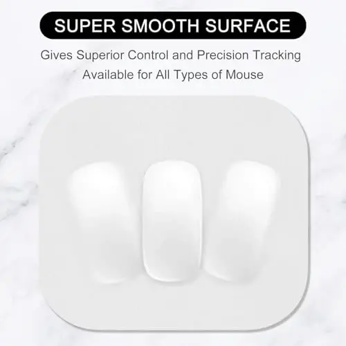 Hsurbtra Mouse Pad, Premium-Textured Small Square Mousepad 8 x 9 Inch Gray, Thick 3 mm Anti-Slip Waterproof Rubber Pretty Cute Computer Mat for Office Home Gaming Laptop Men Women Kids - 2