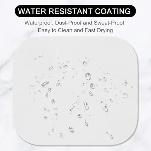 Hsurbtra Mouse Pad, Premium-Textured Small Square Mousepad 8 x 9 Inch Gray, Thick 3 mm Anti-Slip Waterproof Rubber Pretty Cute Computer Mat for Office Home Gaming Laptop Men Women Kids - 4