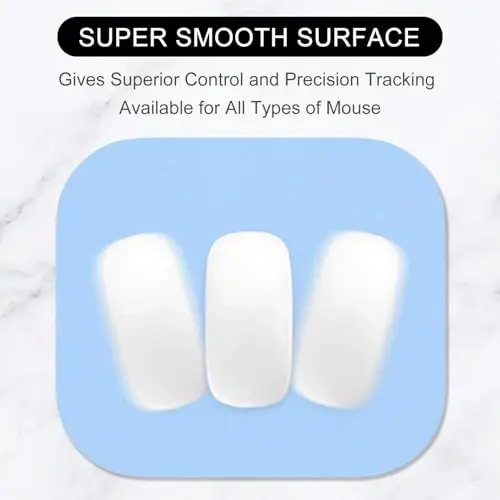 Hsurbtra Mouse Pad, Premium-Textured Small Square Mousepad 8 x 9 Inch Blue, Thick 3 mm Anti-Slip Waterproof Rubber Pretty Cute Computer Mat for Office Home Gaming Laptop Men Women Kids - 2