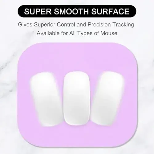 Hsurbtra Mouse Pad, Premium-Textured Small Square Mousepad 8 x 9 Inch Purple, Thick 3 mm Anti-Slip Waterproof Rubber Pretty Cute Computer Mat for Office Home Gaming Laptop Men Women Kids - Modazone (1)