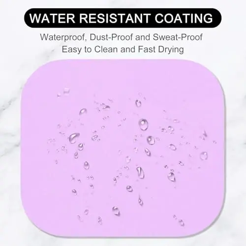 Hsurbtra Mouse Pad, Premium-Textured Small Square Mousepad 8 x 9 Inch Purple, Thick 3 mm Anti-Slip Waterproof Rubber Pretty Cute Computer Mat for Office Home Gaming Laptop Men Women Kids - 4