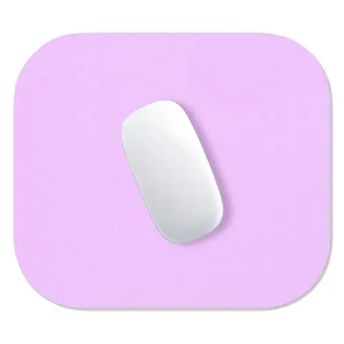 Hsurbtra Mouse Pad, Premium-Textured Small Square Mousepad 8 x 9 Inch Purple, Thick 3 mm Anti-Slip Waterproof Rubber Pretty Cute Computer Mat for Office Home Gaming Laptop Men Women Kids - 1