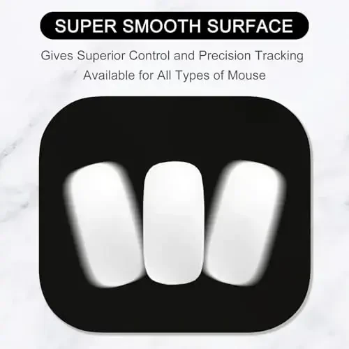 Hsurbtra Mouse Pad, Premium-Textured Small Square Mousepad 8 x 9 Inch Black, Thick 3 mm Anti-Slip Waterproof Rubber Pretty Cute Computer Mat for Office Home Gaming Laptop Men Women Kids - HSURBTRA (1)