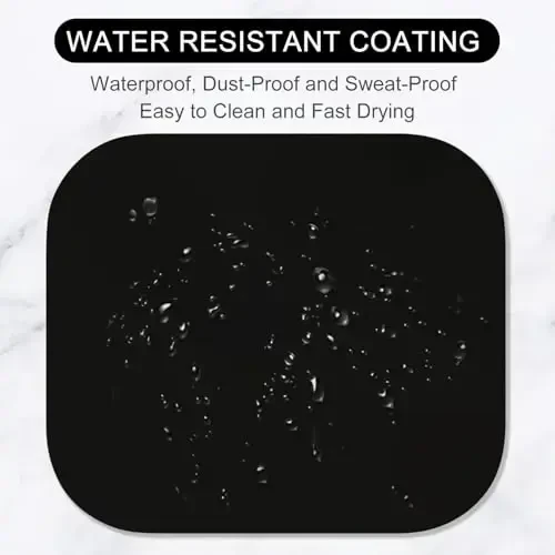 Hsurbtra Mouse Pad, Premium-Textured Small Square Mousepad 8 x 9 Inch Black, Thick 3 mm Anti-Slip Waterproof Rubber Pretty Cute Computer Mat for Office Home Gaming Laptop Men Women Kids - 4