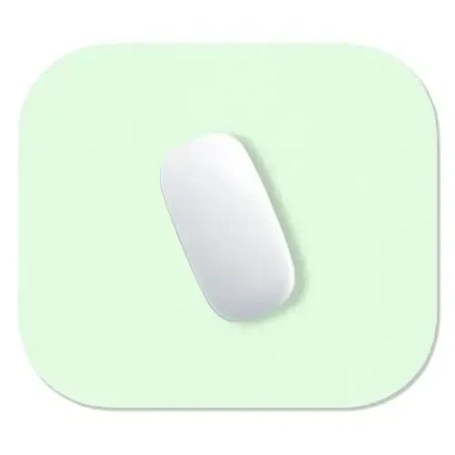 Hsurbtra Mouse Pad, Premium-Textured Small Square Mousepad 8 x 9 Inch Green, Thick 3 mm Anti-Slip Waterproof Rubber Pretty Cute Computer Mat for Office Home Gaming Laptop Men Women Kids - HSURBTRA