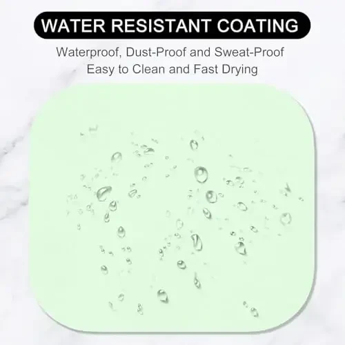 Hsurbtra Mouse Pad, Premium-Textured Small Square Mousepad 8 x 9 Inch Green, Thick 3 mm Anti-Slip Waterproof Rubber Pretty Cute Computer Mat for Office Home Gaming Laptop Men Women Kids - 4