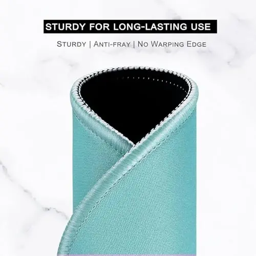 Hsurbtra Mouse Pad, Premium-Textured Small Round Mousepad 8.7 x 8.7 Inch Green, Stitched Edge Anti-Slip Waterproof Rubber Pretty Cute Computer Mat for Office Home Gaming Laptop Men Women Kids - 4