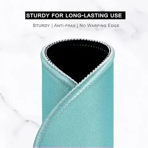 Hsurbtra Mouse Pad, Premium-Textured Small Round Mousepad 8.7 x 8.7 Inch Green, Stitched Edge Anti-Slip Waterproof Rubber Pretty Cute Computer Mat for Office Home Gaming Laptop Men Women Kids - 4