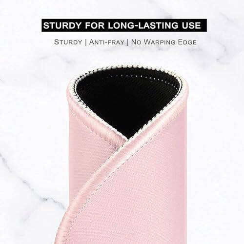 Hsurbtra Mouse Pad, Premium-Textured Small Round Mousepad 8.7 x 8.7 Inch Pink, Stitched Edge Anti-Slip Waterproof Rubber Mouse Mat, Pretty Cute Mouse Pad for Office Home Gaming Laptop Men Women Kids - 4