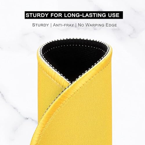 Hsurbtra Mouse Pad, Premium-Textured Small Round Mousepad 8.7 x 8.7 Inch Yellow, Stitched Edge Anti-slip Waterproof Rubber Mouse Mat, Pretty Cute Mouse Pad for Office Home Gaming Laptop Men Women Kids - 4