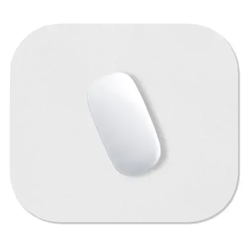 Hsurbtra Mouse Pad, Premium-Textured Small Square Mousepad 8 x 9 Inch Gray, Thick 3 mm Anti-Slip Waterproof Rubber Pretty Cute Computer Mat for Office Home Gaming Laptop Men Women Kids - HSURBTRA