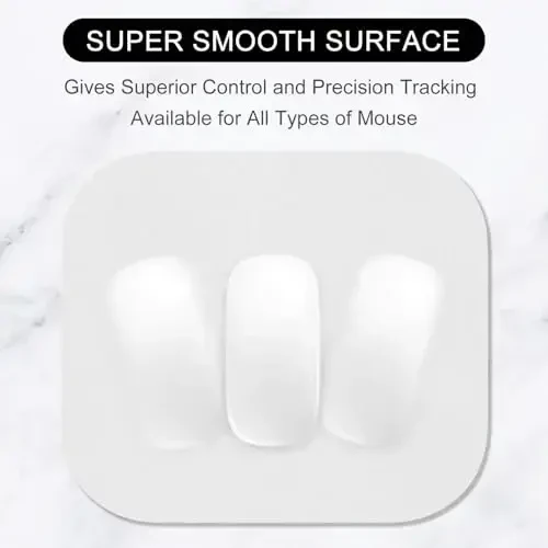 Hsurbtra Mouse Pad, Premium-Textured Small Square Mousepad 8 x 9 Inch Gray, Thick 3 mm Anti-Slip Waterproof Rubber Pretty Cute Computer Mat for Office Home Gaming Laptop Men Women Kids - 2