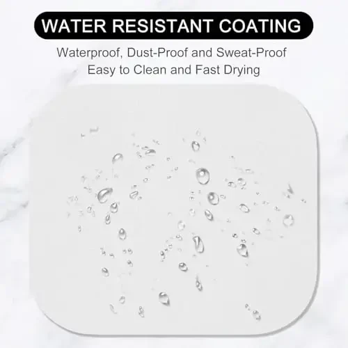 Hsurbtra Mouse Pad, Premium-Textured Small Square Mousepad 8 x 9 Inch Gray, Thick 3 mm Anti-Slip Waterproof Rubber Pretty Cute Computer Mat for Office Home Gaming Laptop Men Women Kids - 4