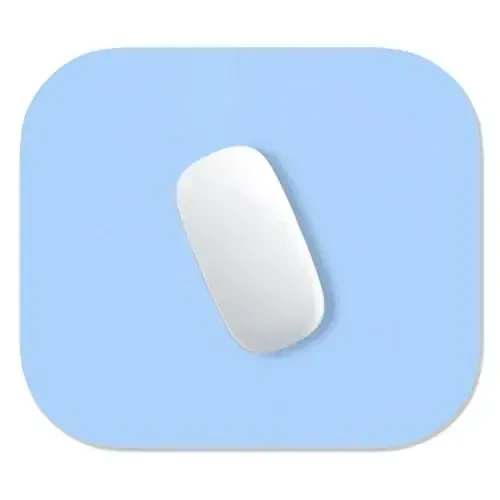 Hsurbtra sichqonchasi paneli, Premium teksturali kichik kvadrat sichqoncha paneli 8 x 9 dyuymli ko'k, qalin 3 mm sirpanishga qarshi suv o'tkazmaydigan kauchuk chiroyli yoqimli kompyuter o'yini ofis uyi noutbuki erkaklar ayollar bolalar uchun - 1