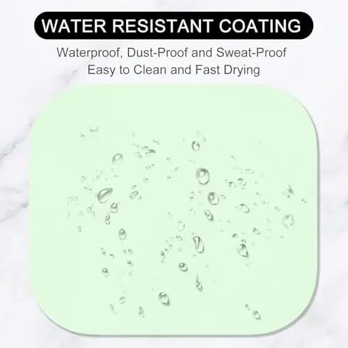 Hsurbtra Mouse Pad, Premium-Textured Small Square Mousepad 8 x 9 Inch Green, Thick 3 mm Anti-Slip Waterproof Rubber Pretty Cute Computer Mat for Office Home Gaming Laptop Men Women Kids - 4