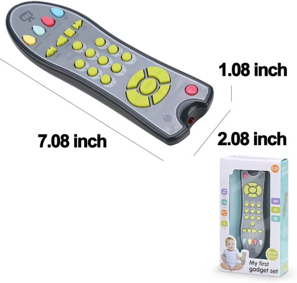 HTOCINQ Baby Music TV Remote Control, Early Educational Electric Numbers Learning Toys, Baby Music TV Remote Control Educational Electric Numbers Learning Toy - 3