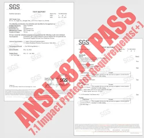 HTS HUNTERSKY ANSI Z87.1 Anti-Fog Çift Lensli Şeffaf Güvenlik Gözlüğü, Piklebol laboratuvar kimya gözlüğü, çizilmeye dayanıklı - HTS (1)