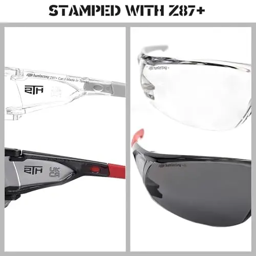 HTS HUNTERSKY ANSI Z87.1 Anti-Fog Clear Safety Glasses Pickleball Youth Baseball Lab Chemistry Goggles Scratch Resistant - 4