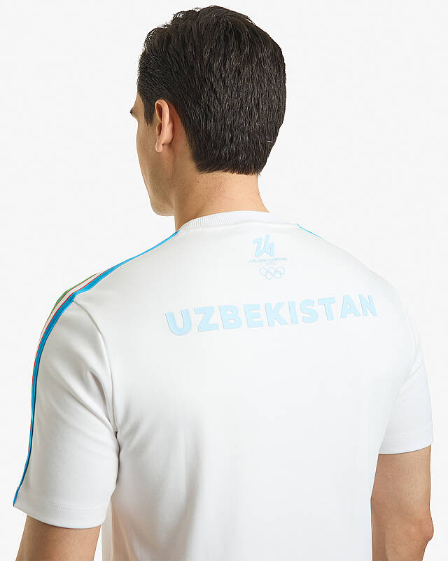 7SABER 2026 Olimpiyatları Özbekistan Baskılı Unisex Tişört - 4