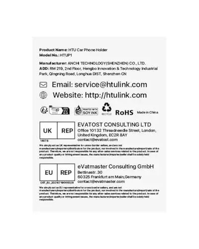 HTU [True Military-Grade] 2025 Upgraded Car Phone Holder 【Safety Certs & No Smell】 Cell Phone Holder for Car Mount for Dashboard Windshield Air Vent Long Arm Thick Case,Navy Blue - 8