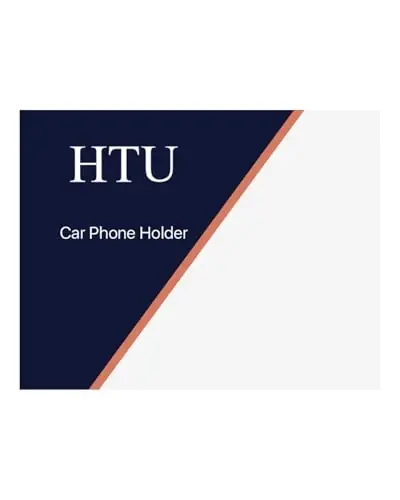 HTU [True Military-Grade] 2025 Upgraded Car Phone Holder 【Safety Certs & No Smell】 Cell Phone Holder for Car Mount for Dashboard Windshield Air Vent Long Arm Thick Case,Navy Blue - 10