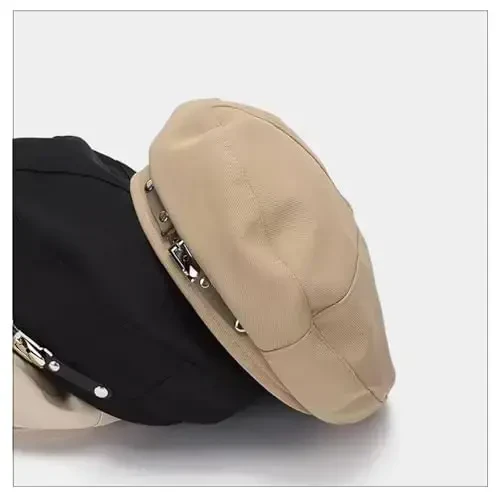 huablo French Beret Hats for Women Premium Cotton Beanie - 2