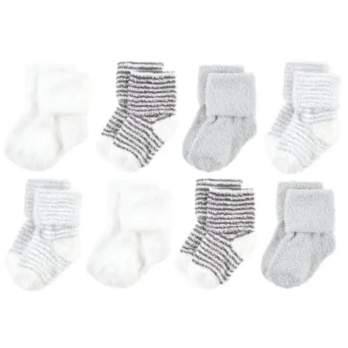 Hudson Baby 8-pack Cotton Rich Newborn and Terry Socks - 1