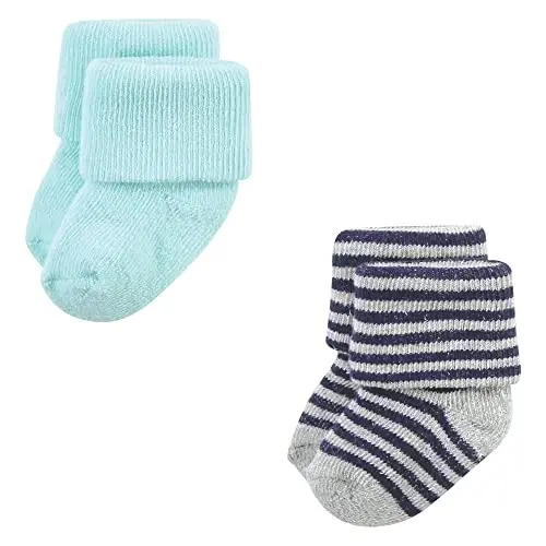 Hudson Baby Baby 8-pack Cotton Rich Newborn and Terry Socks - 3