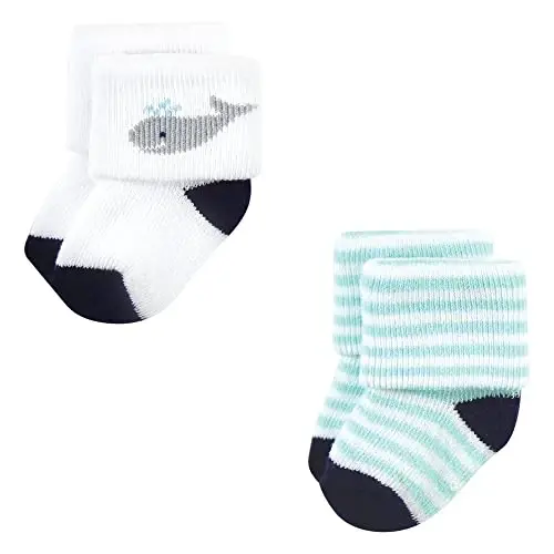 Hudson Baby Baby 8-pack Cotton Rich Newborn and Terry Socks - 5