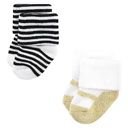 Hudson Baby Baby 8-pack Cotton Rich Newborn and Terry Socks - 4