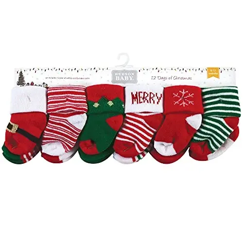 Hudson Baby Baby 8-pack Cotton Rich Newborn and Terry Socks - 2